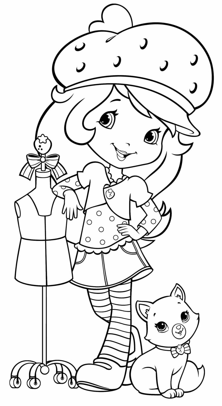 50+ Desenhos da Moranguinho para colorir - Pop Lembrancinhas