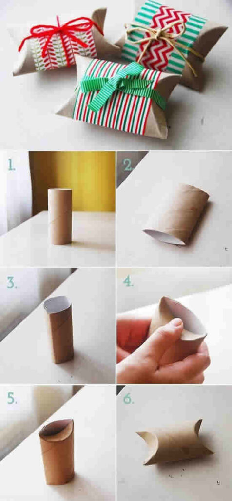 Lembrancinhas com rolo de papel higiênico