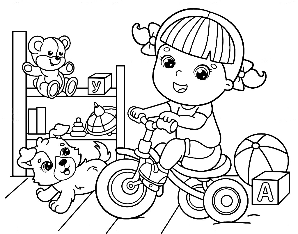 Imagem de brinquedos para colorir