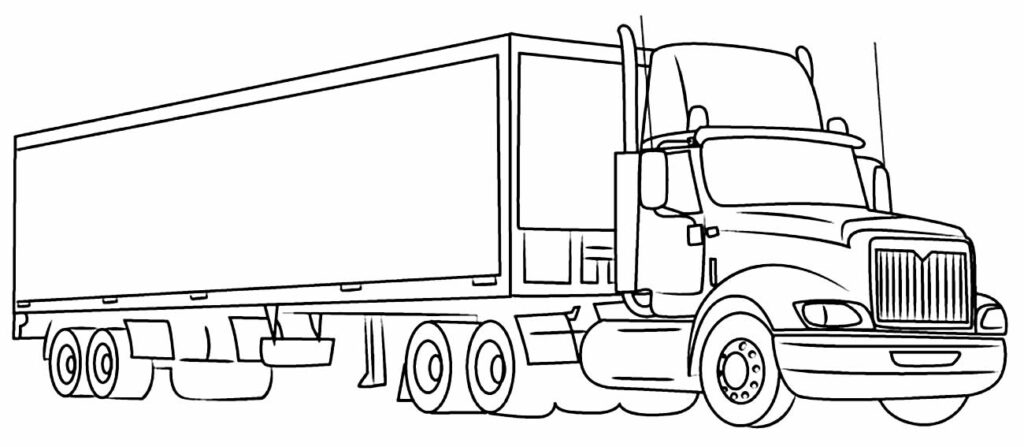50+ Desenhos de Caminhão para colorir - Pop Lembrancinhas