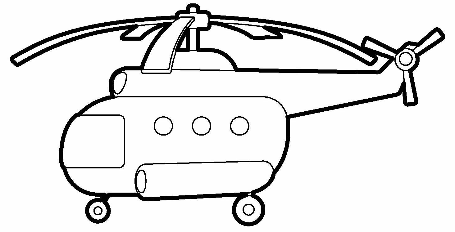 Desenho de Helicóptero para colorir