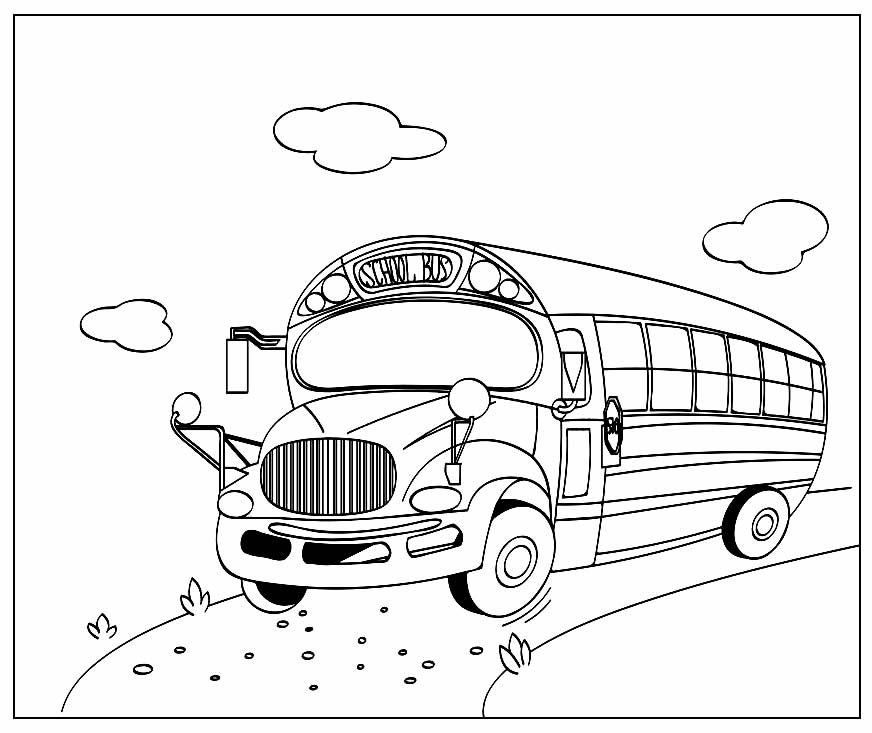 Imagem para colorir de Ônibus