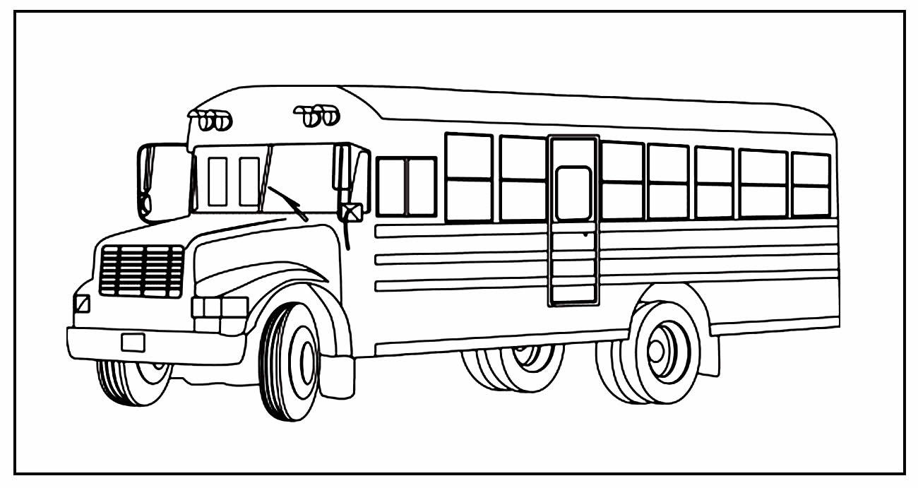 Desenho para pintar de Ônibus