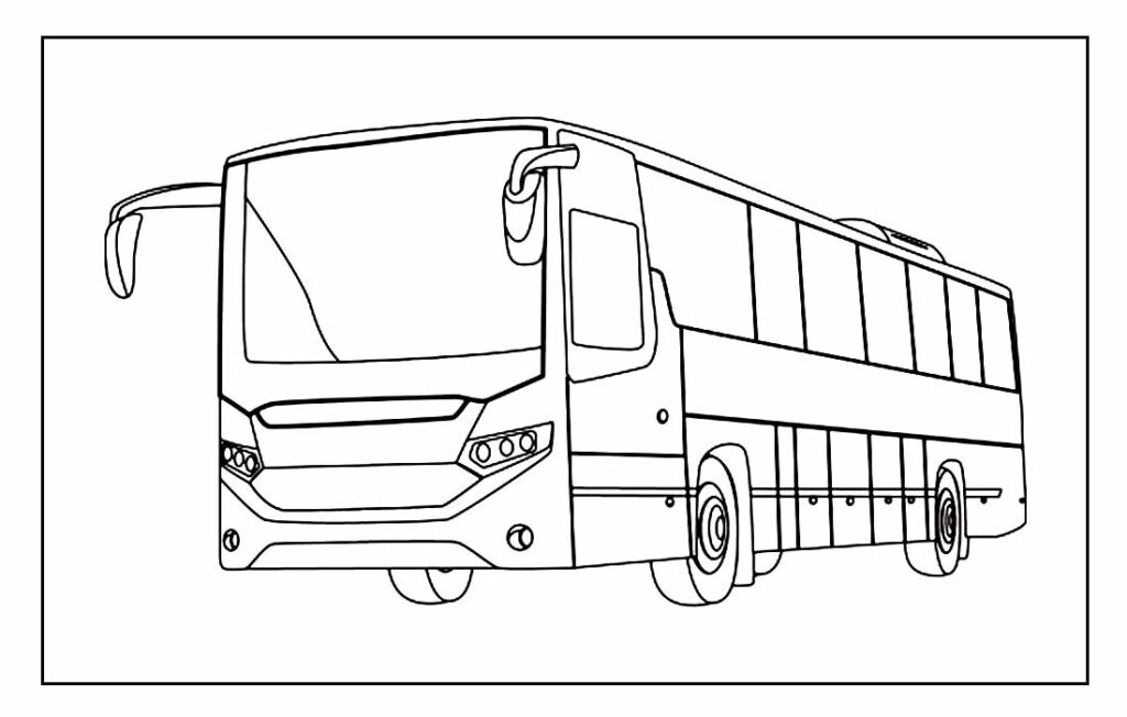 30+ Desenhos de Ônibus para colorir - Pop Lembrancinhas