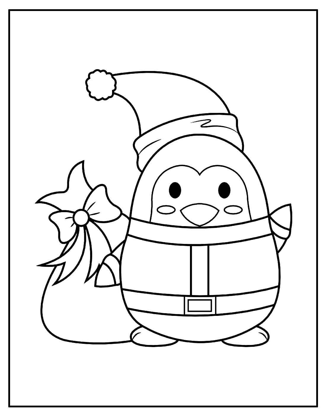 Desenho para colorir de Pinguim