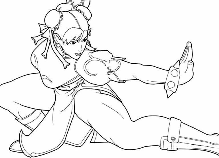 50+ Desenhos de Street Fighter para colorir - Pop Lembrancinhas