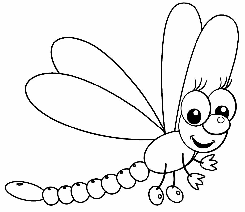 Desenho de pintar de inseto
