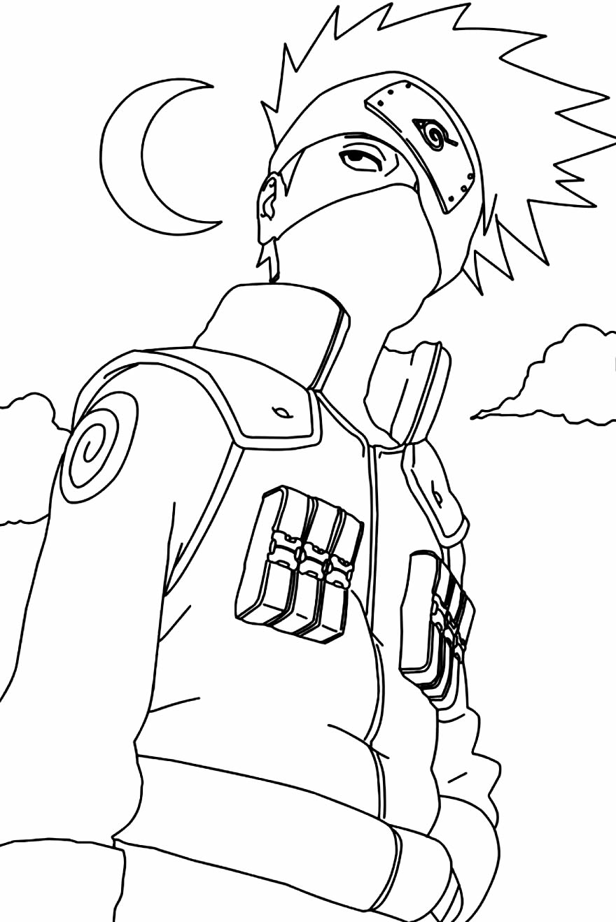 Desenho de Naruto para colorir