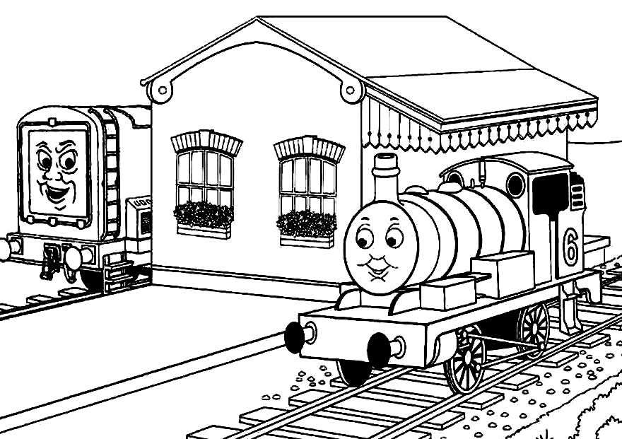 Desenhos para pintar de Thomas e Seus Amigos
