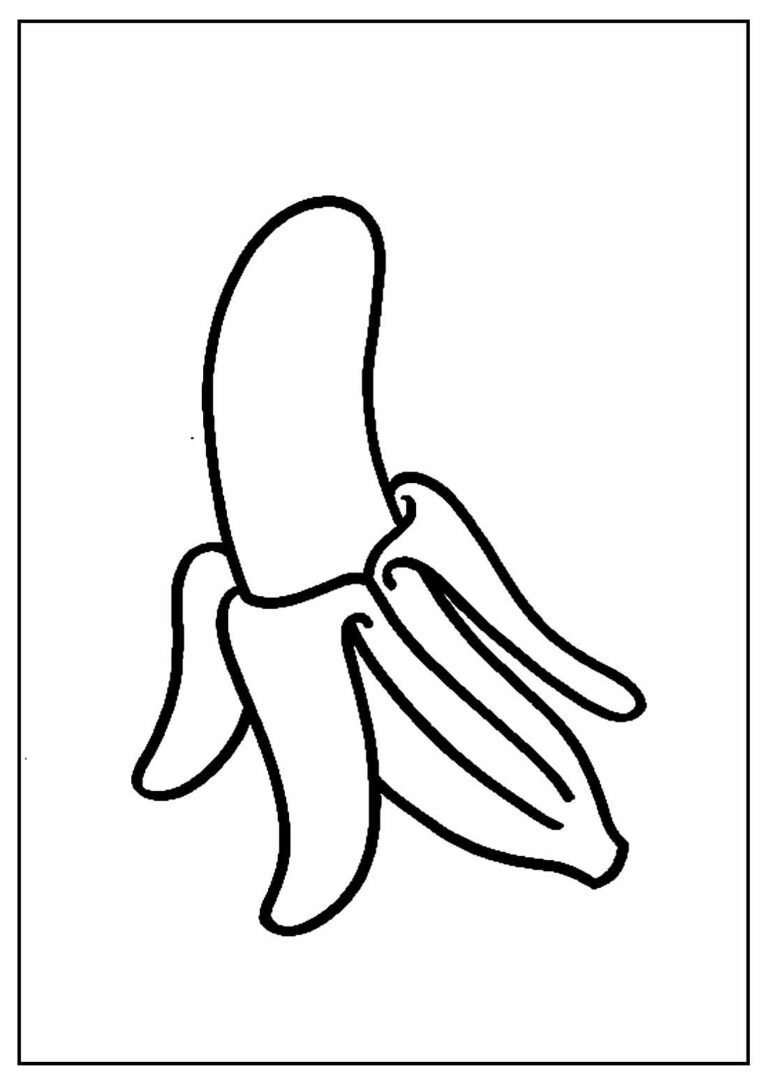 30+ Desenhos de Banana para colorir - Pop Lembrancinhas