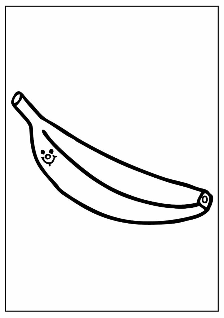 Páginas para colorir de Banana