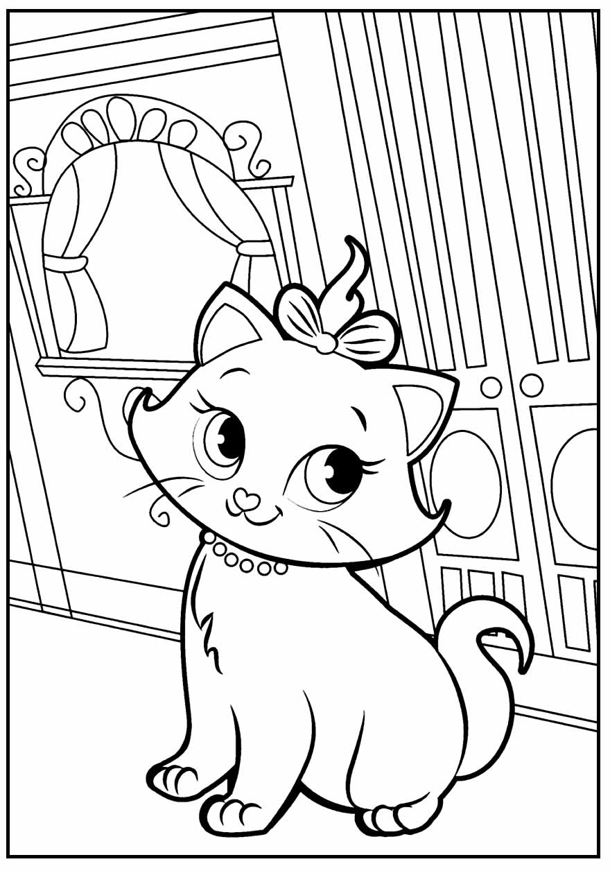 Desenho de Gatinho para colorir