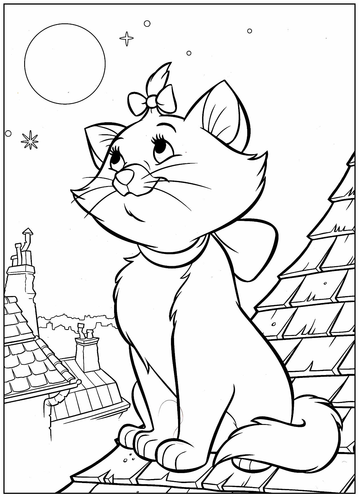 Desenho de Gatinho para colorir