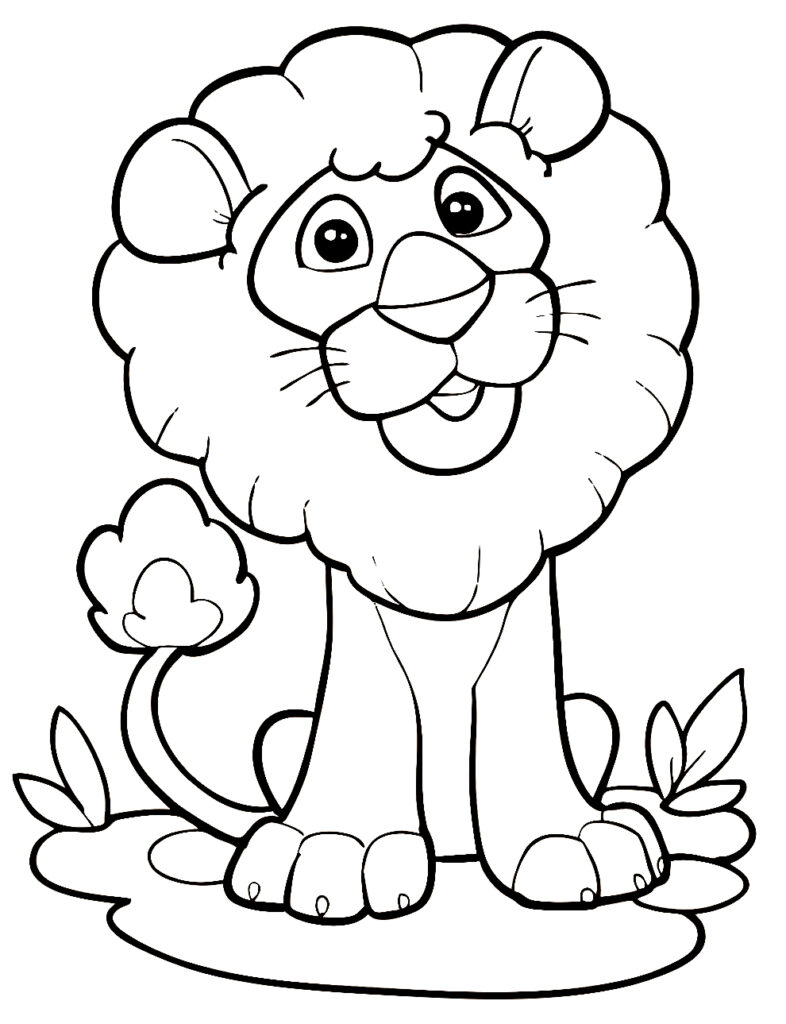 50+ Desenhos de Leão para colorir - Pop Lembrancinhas