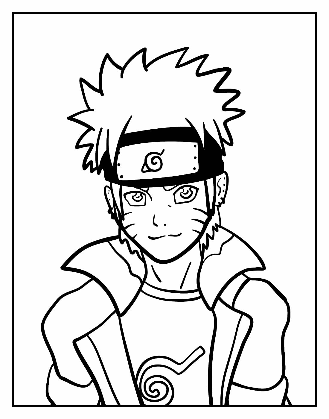 Desenho para colorir de Naruto