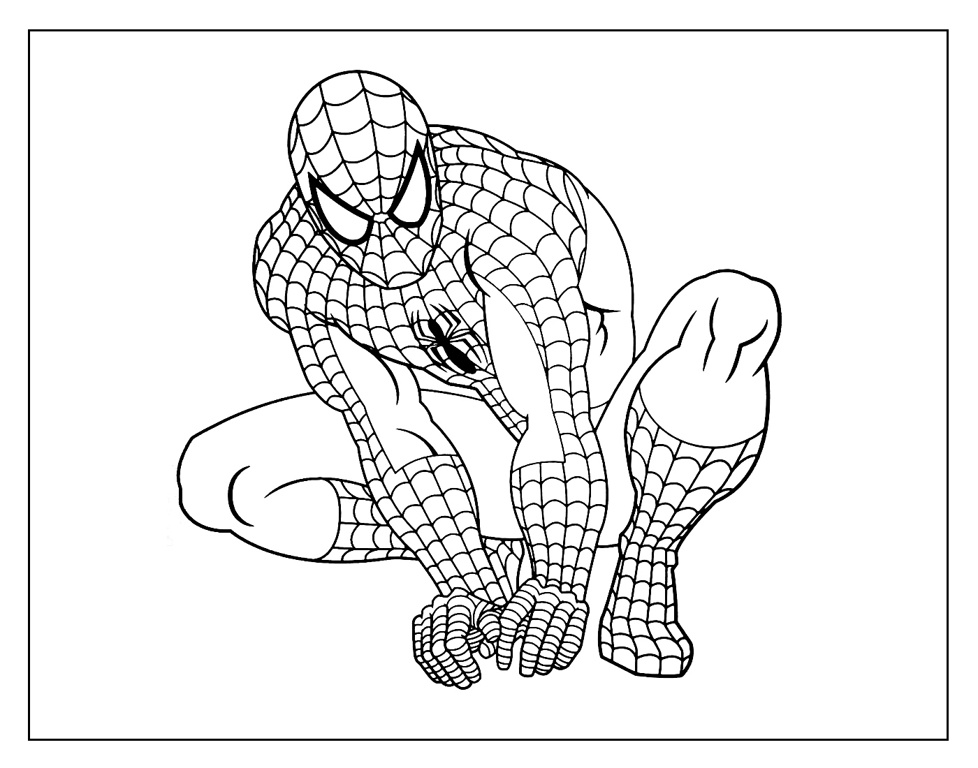 Desenho para colorir Homem-Aranha