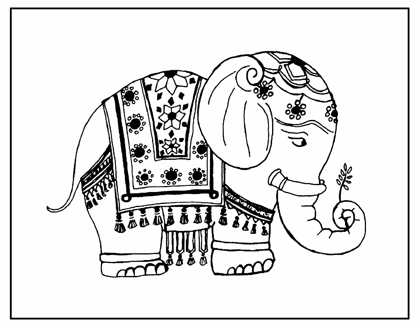 Desenho para colorir de Elefante