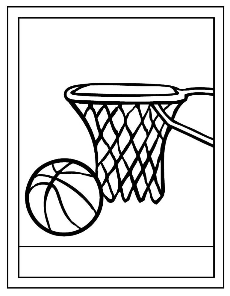 30+ Desenhos de Basquete para colorir - Pop Lembrancinhas