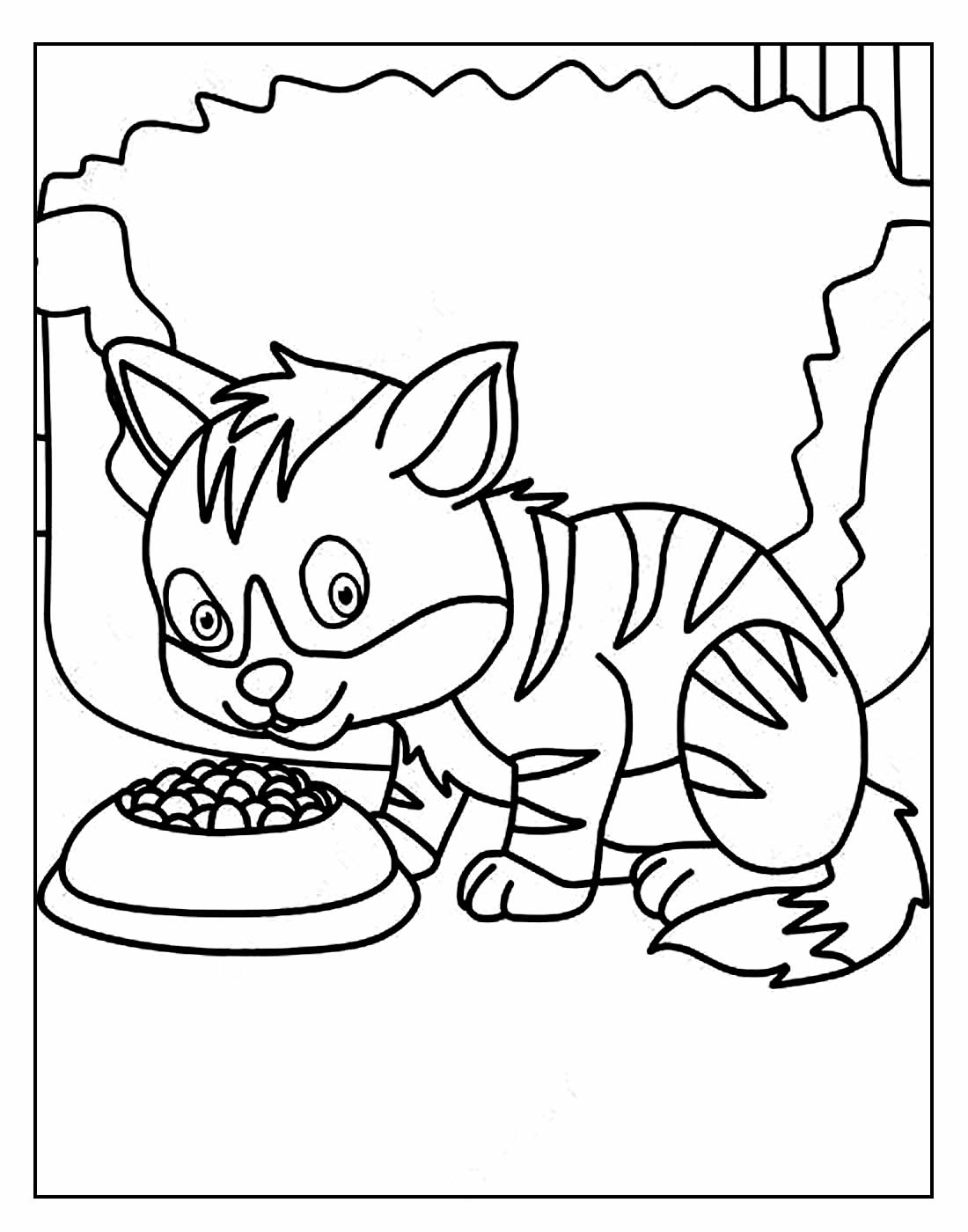 Gatinho para colorir