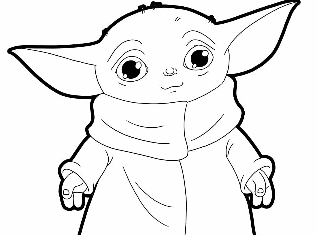 Desenhos Do Baby Yoda Para Colorir Pop Lembrancinhas