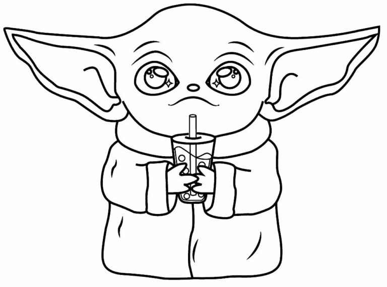 Desenhos Do Baby Yoda Para Colorir Pop Lembrancinhas