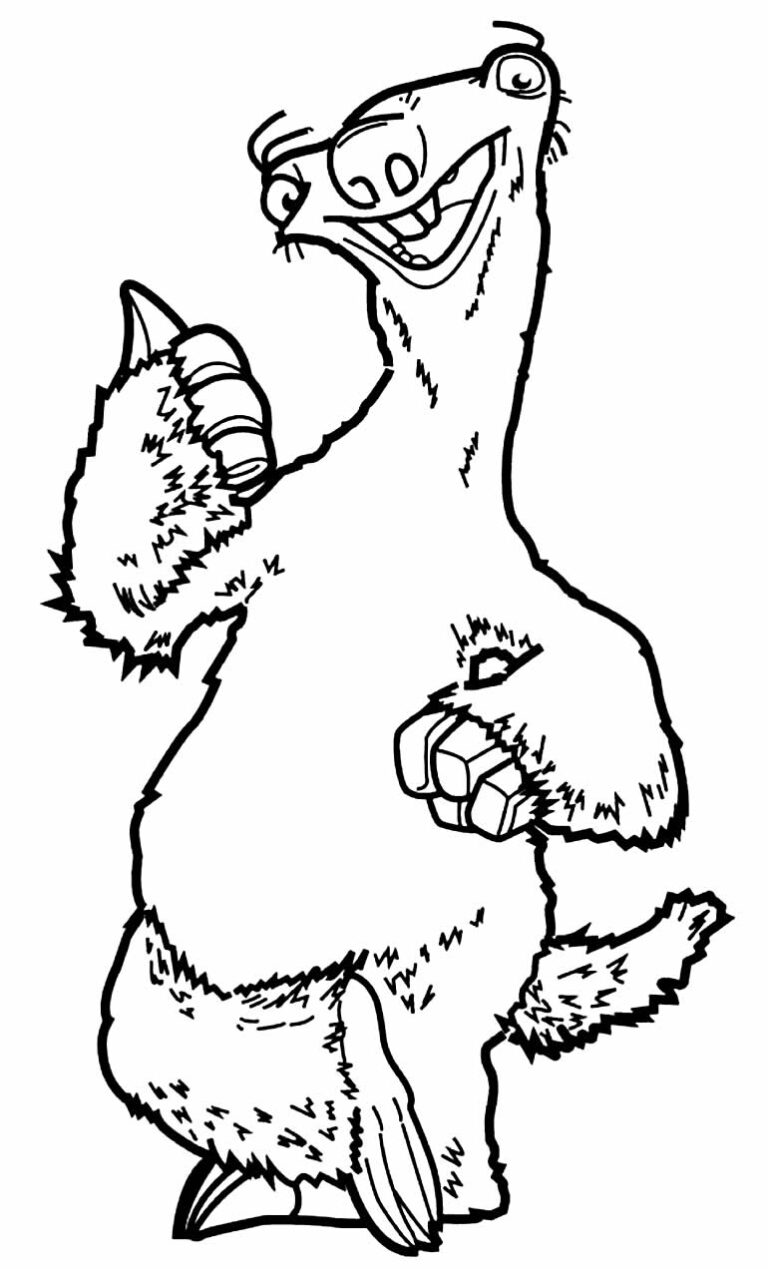 30+ Desenhos A Era do Gelo para colorir - Pop Lembrancinhas