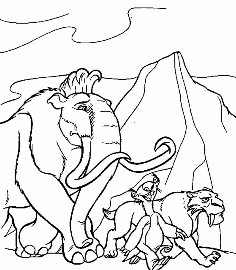 30+ Desenhos A Era do Gelo para colorir - Pop Lembrancinhas