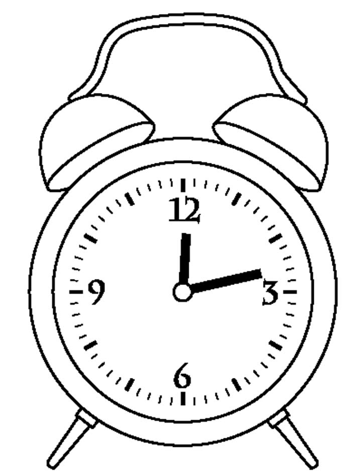 Desenho de Relógio para colorir