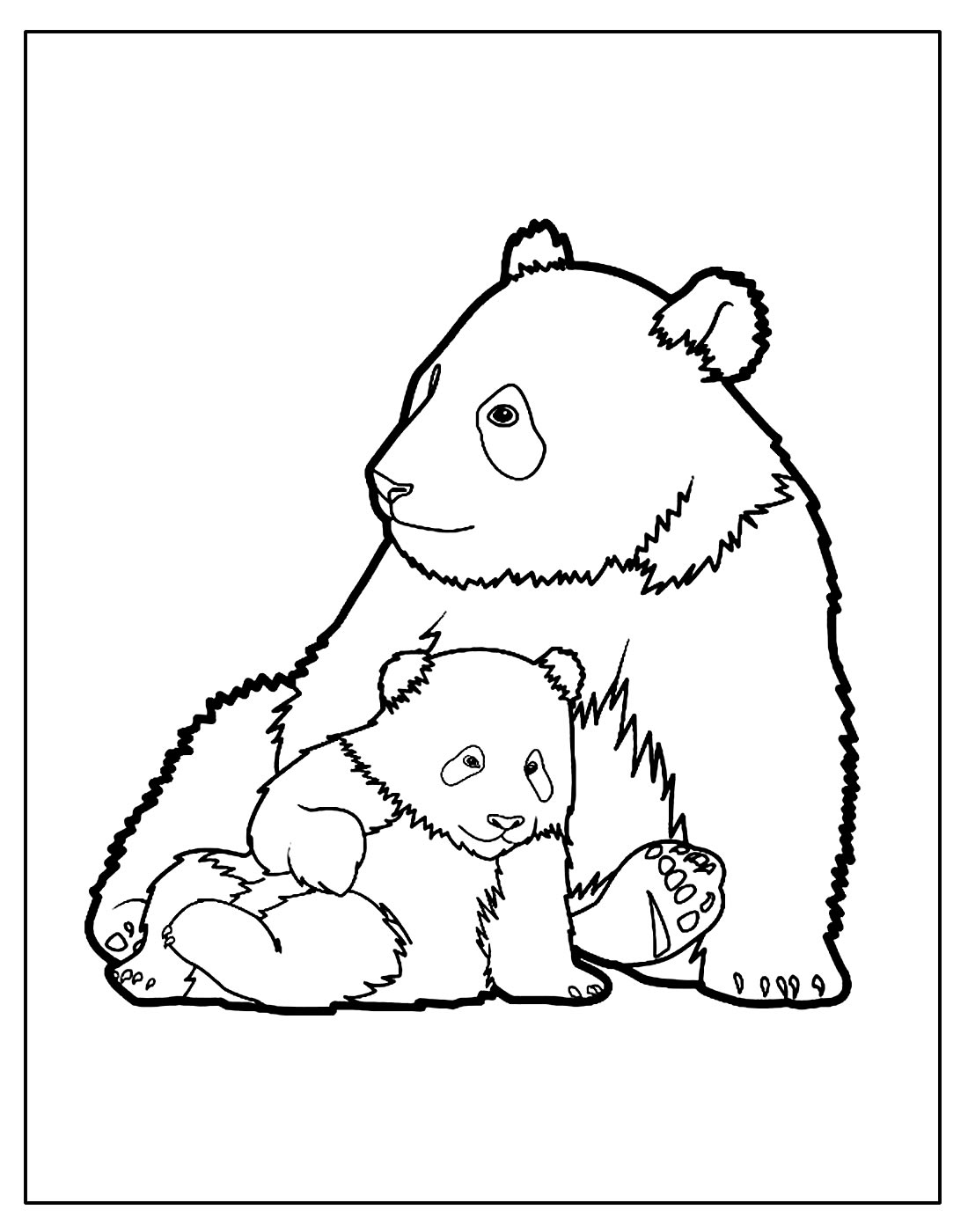 Desenho para colorir de Urso