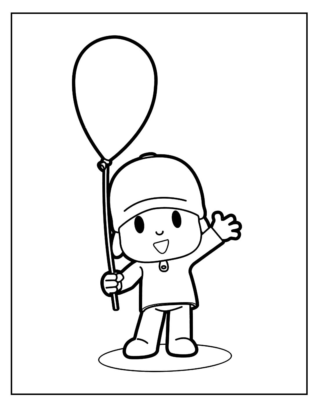 Desenhos Para Pintar e Colorir Pocoyo - Imprimir Desenho 014