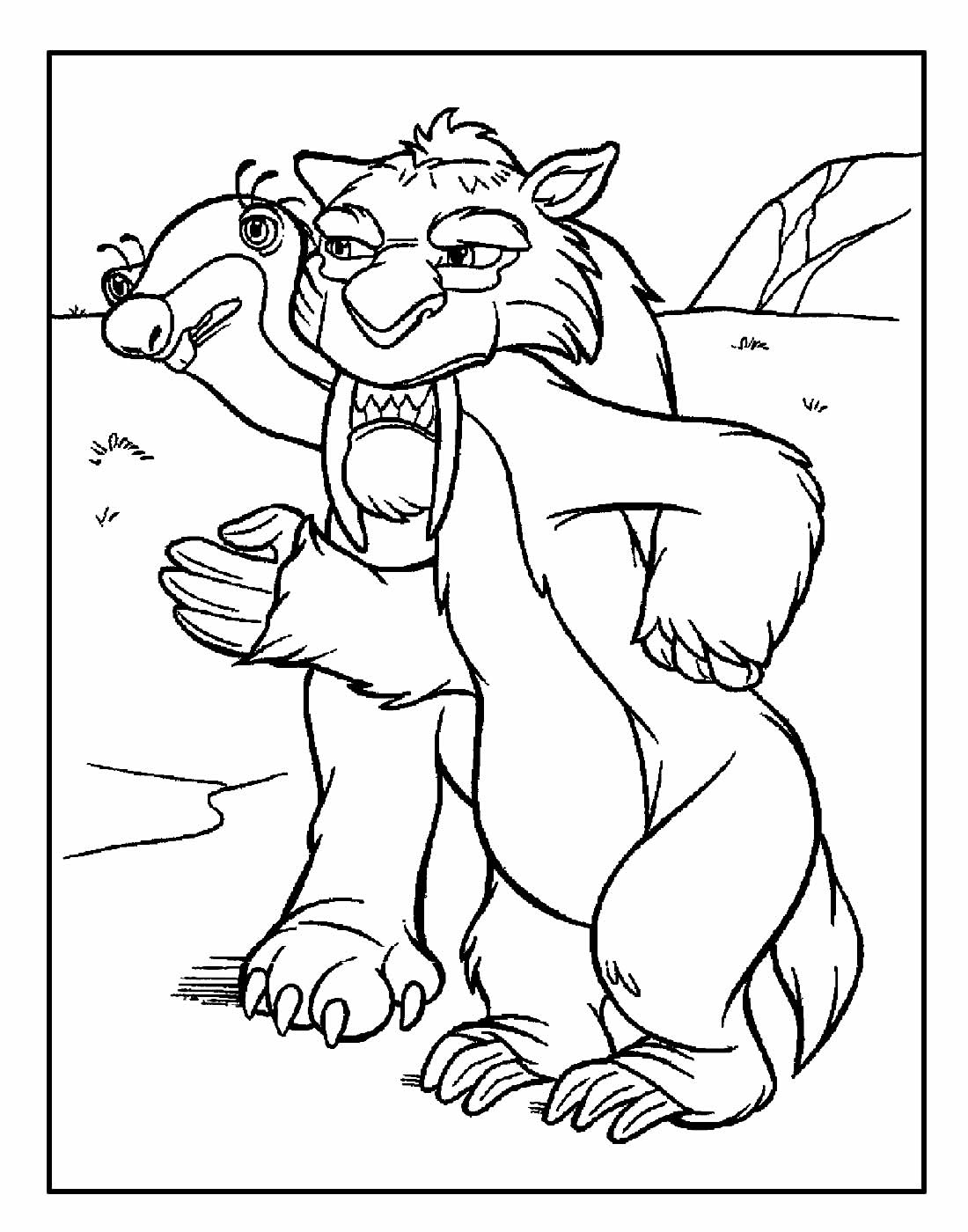 30+ Desenhos A Era do Gelo para colorir - Pop Lembrancinhas