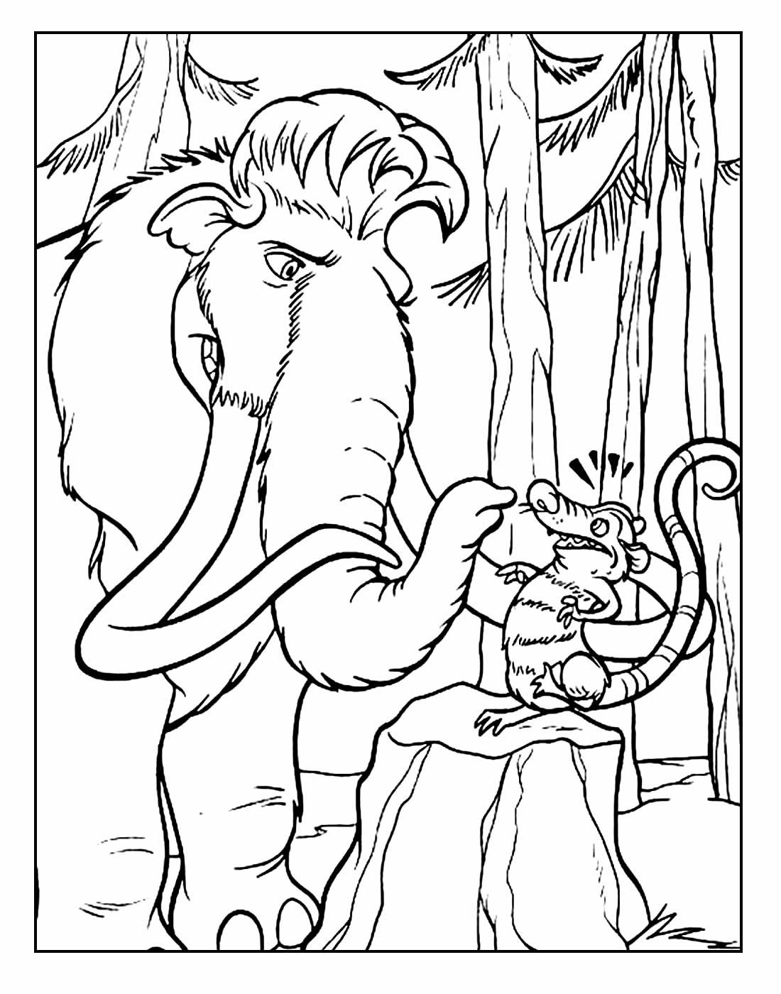 30+ Desenhos A Era do Gelo para colorir - Pop Lembrancinhas