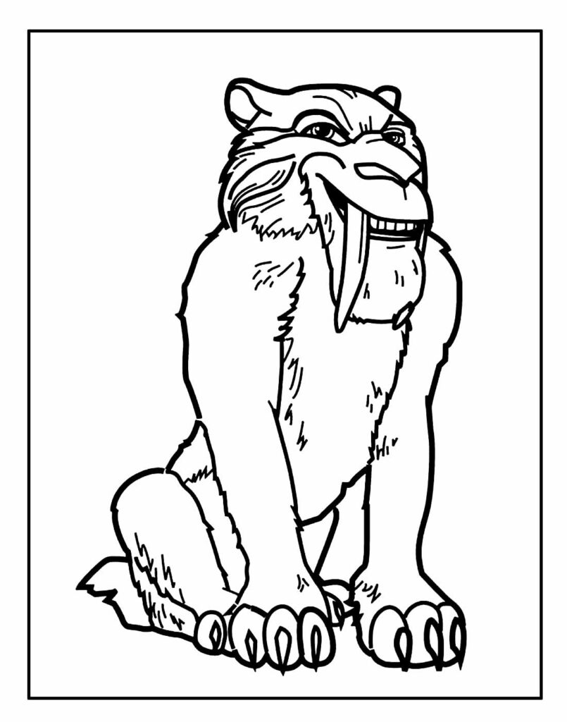 Desenho para colorir de A Era do Gelo