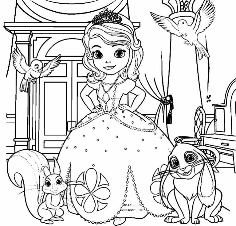 30 Desenhos Para Colorir Da Princesa Sofia Pop Lembrancinhas