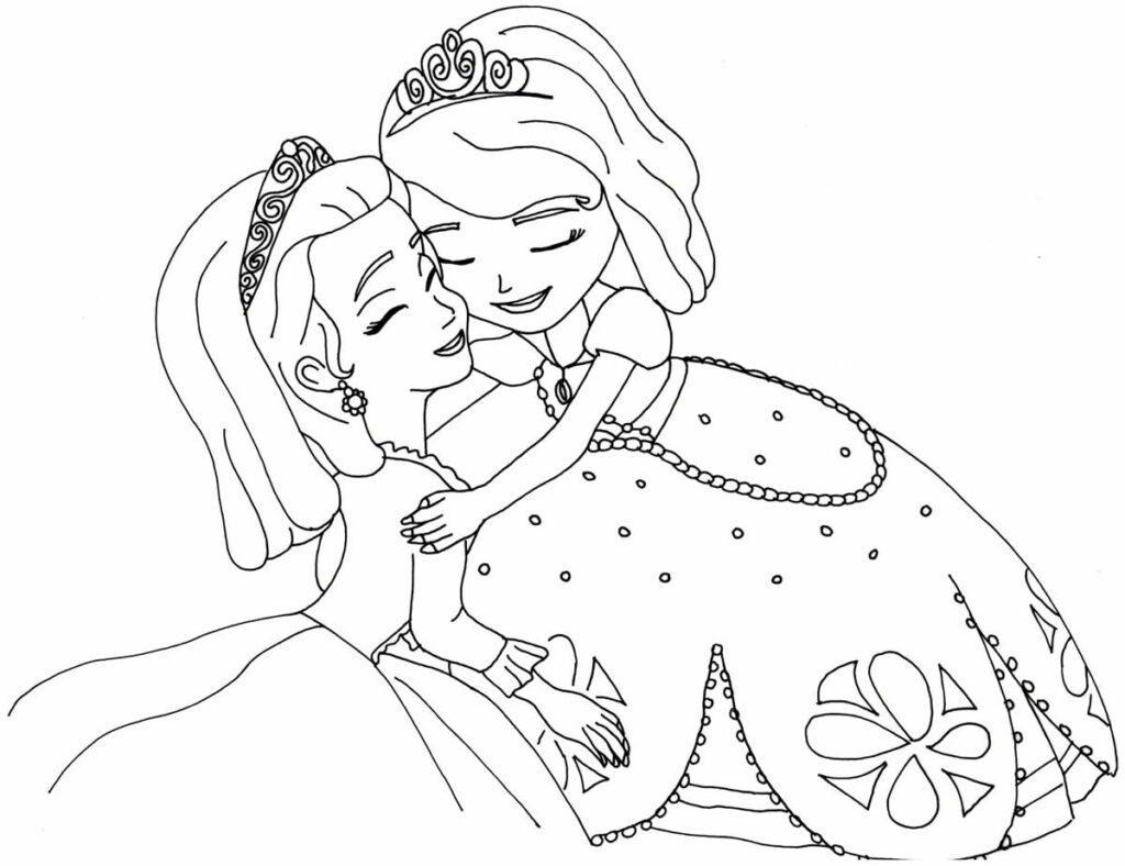 Desenho para colorir Princesa Sofia