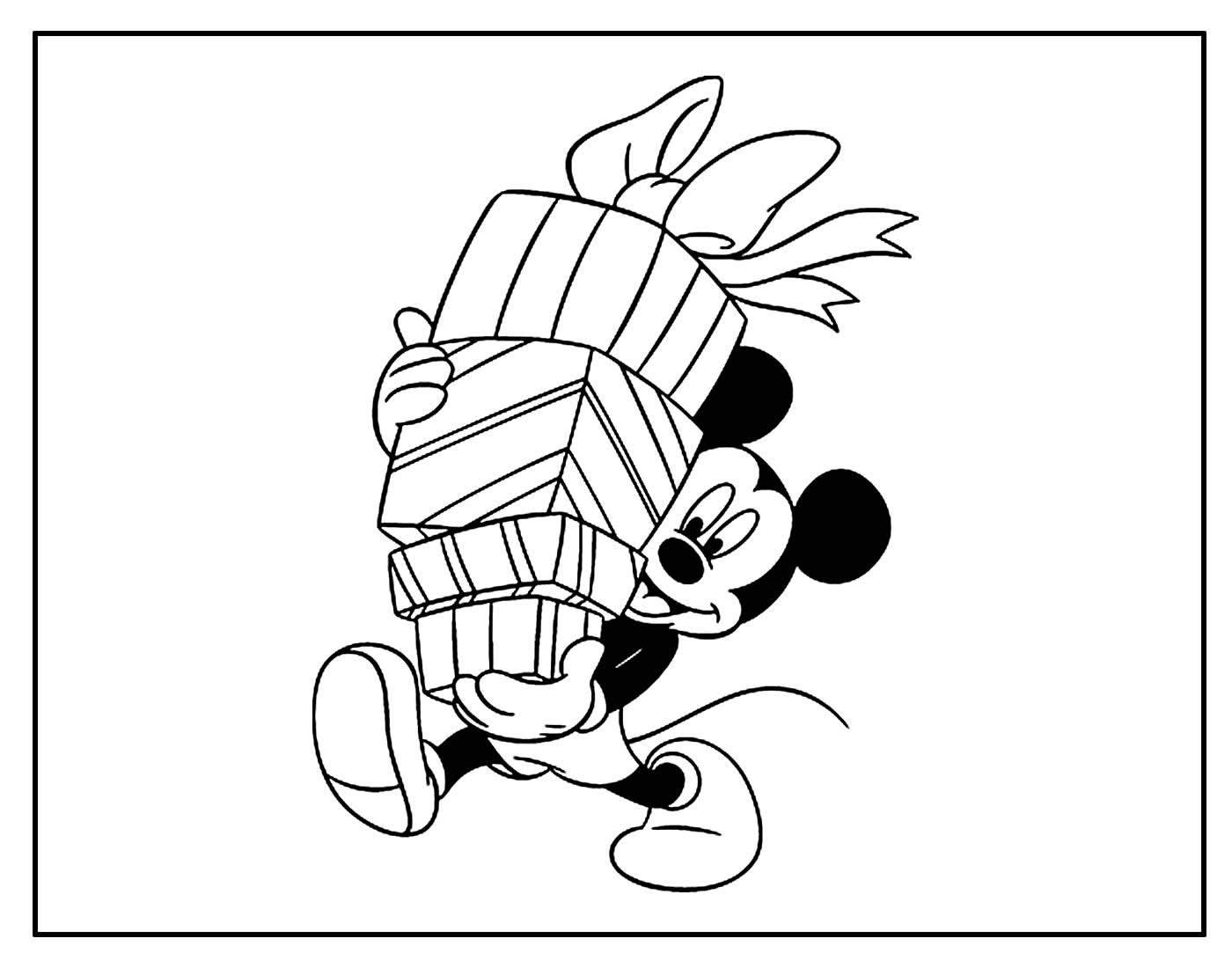 Desenho para colorir Mickey Mouse