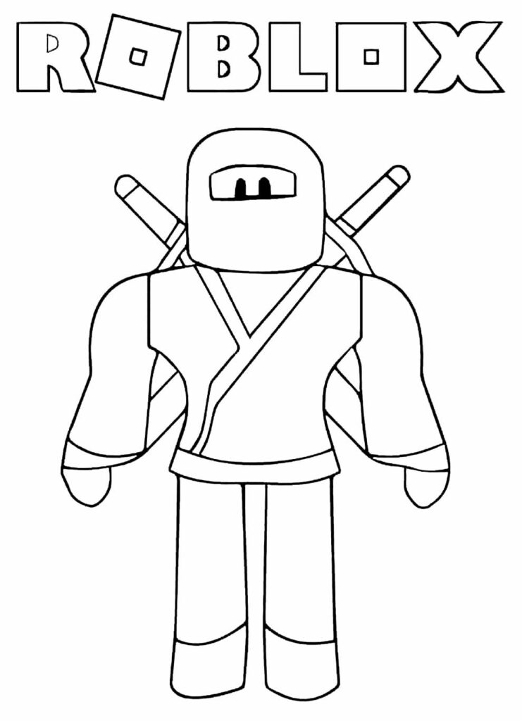 50+ Desenhos de Roblox para colorir - Pop Lembrancinhas