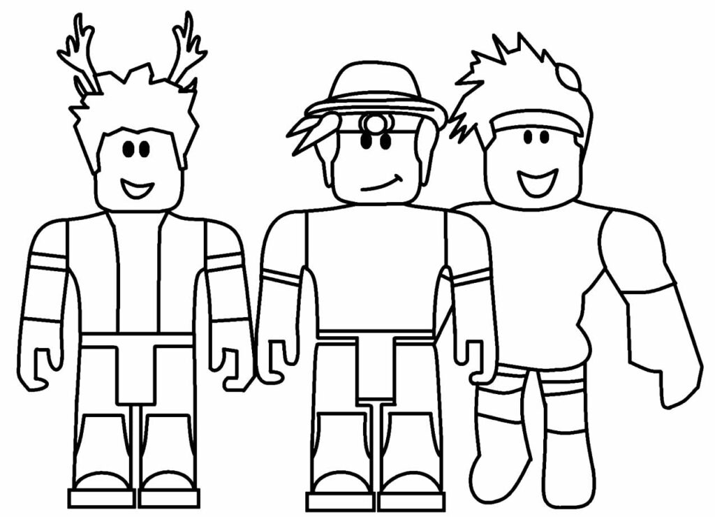 50 desenhos para colorir de roblox – Artofit