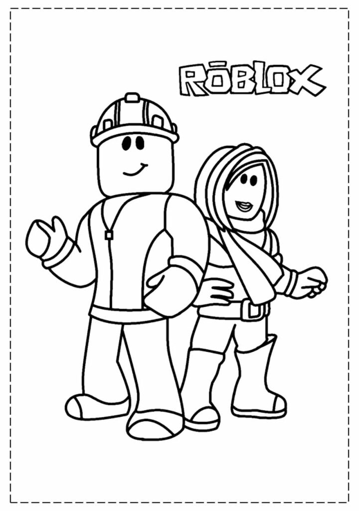 50+ Desenhos de Roblox para colorir - Pop Lembrancinhas