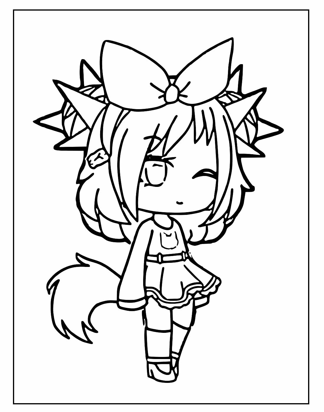 30+ Desenhos para colorir Gacha Life - Pop Lembrancinhas