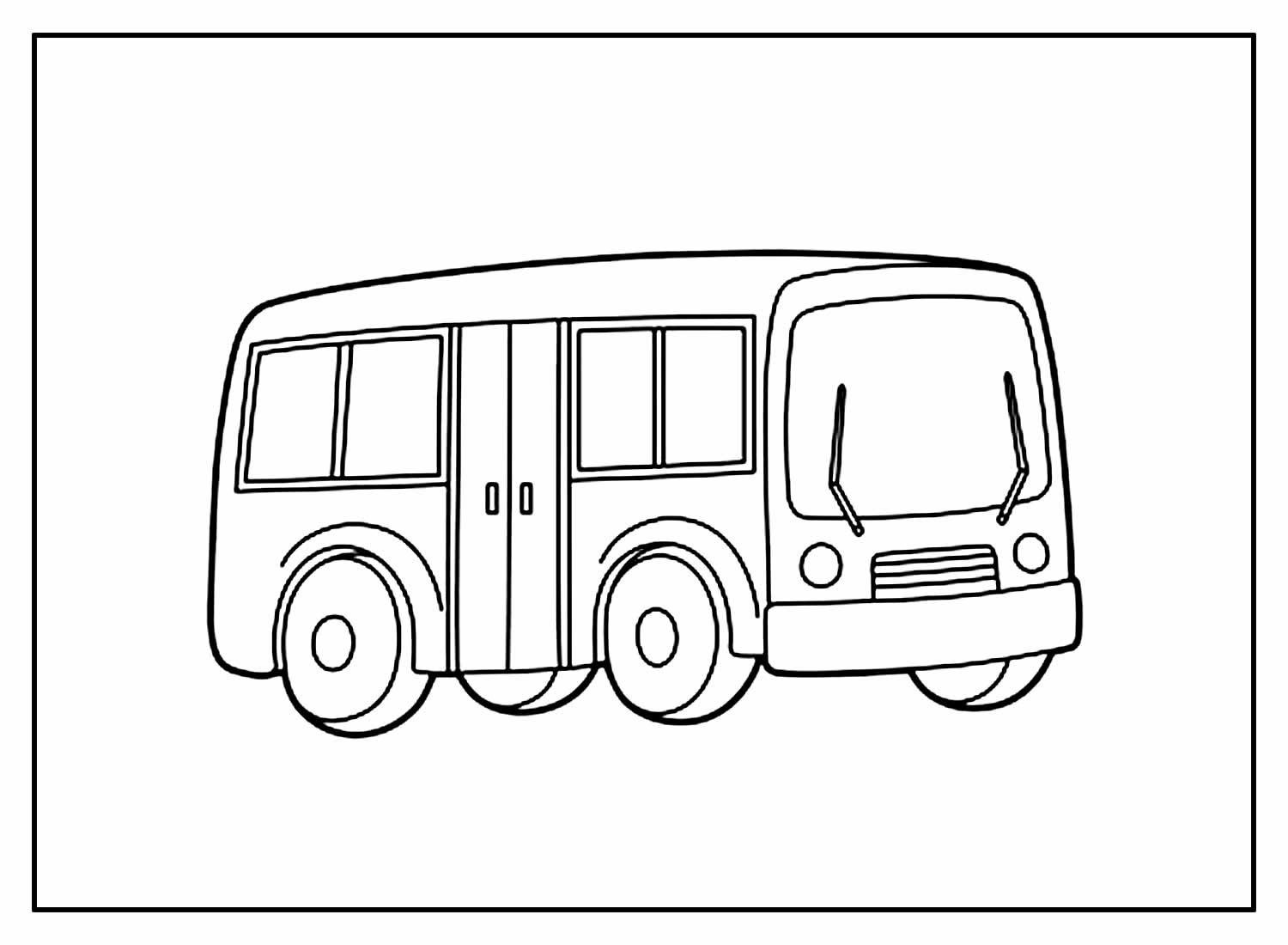 Desenhos para pintar de Ônibus
