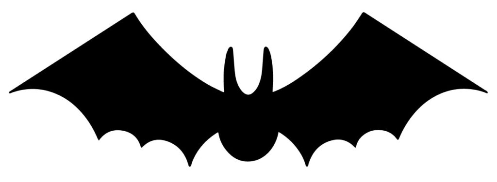 Modelo de Morcego para imprimir - Decoração de Halloween