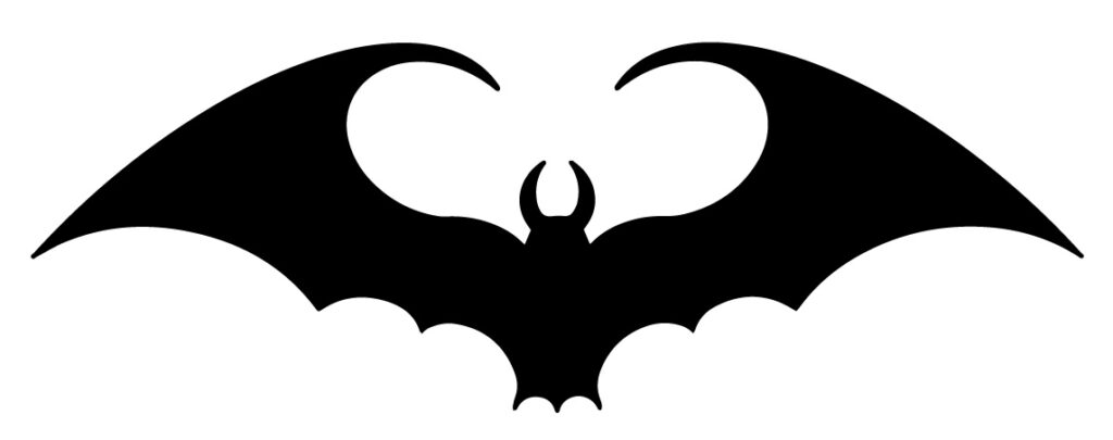 Molde de Morcego de Papel