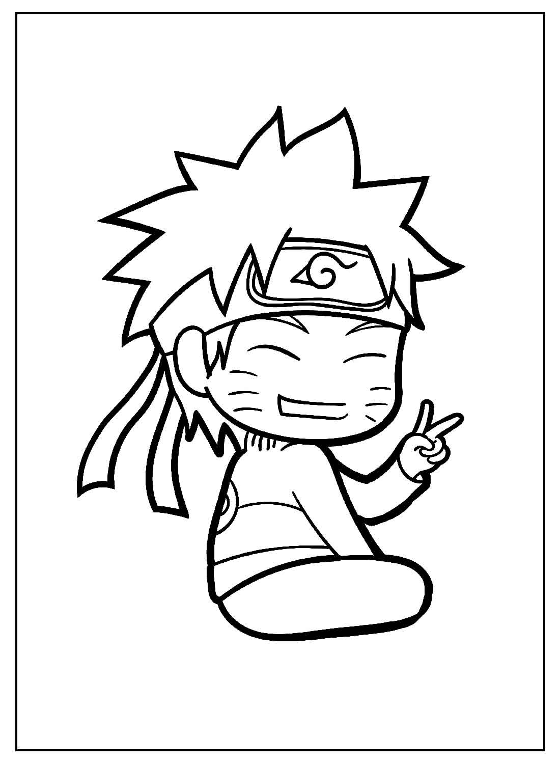 Desenhos de Naruto Fofo para Colorir e Imprimir 