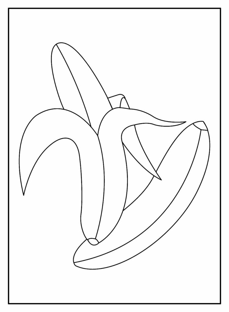 Desenhos de Banana para colorir