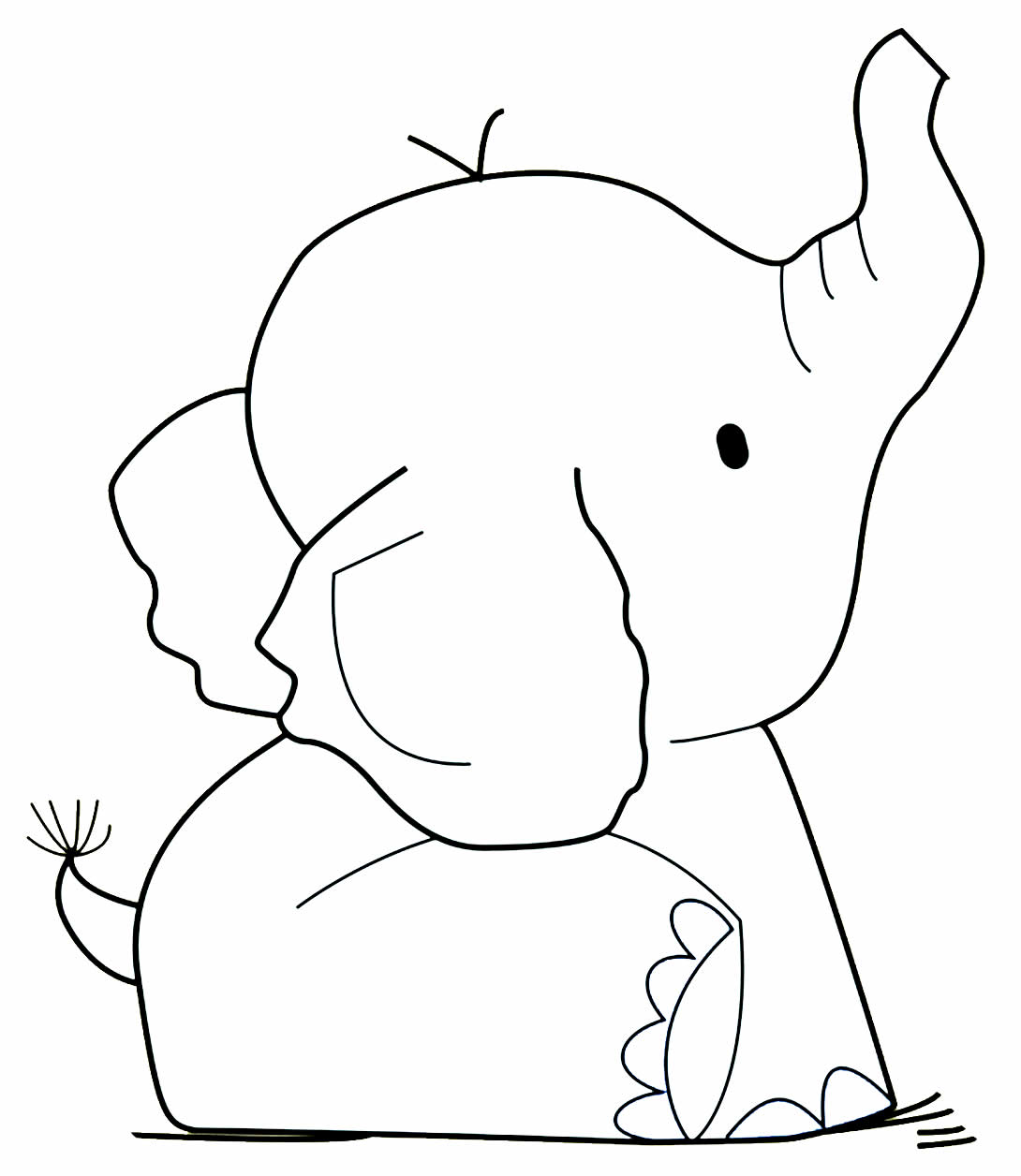 Desenhos de Elefante para pintar