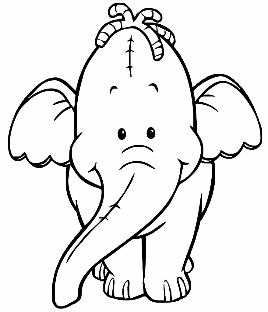 Desenho para colorir Elefante