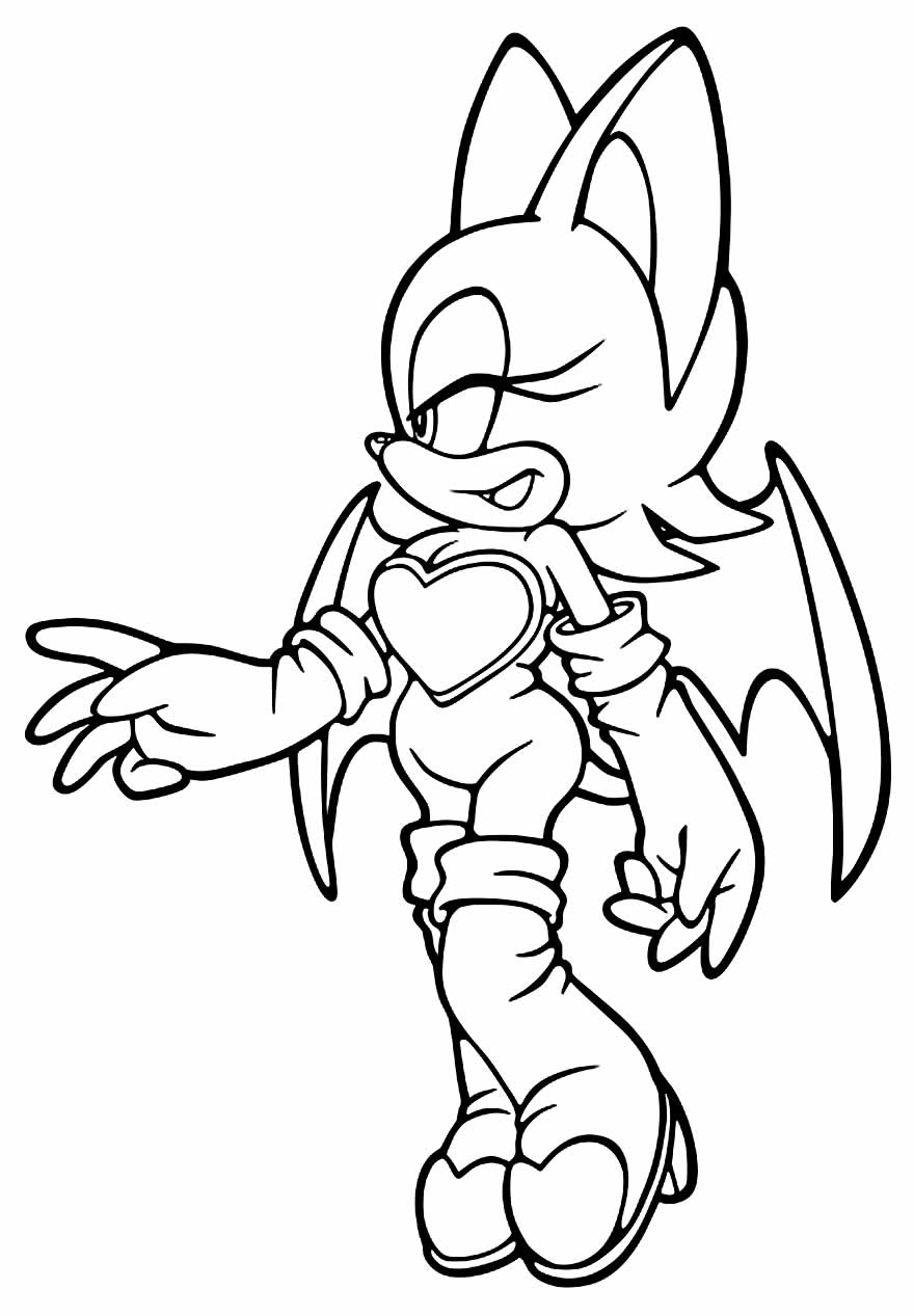 Desenhos lindos para colorir do Sonic