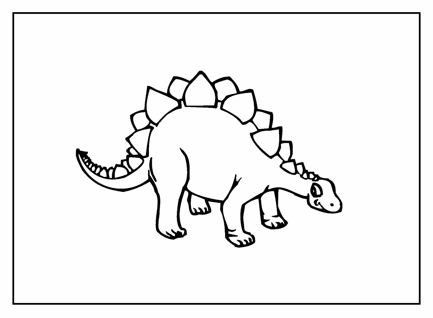 Dinossauro lindo para colorir