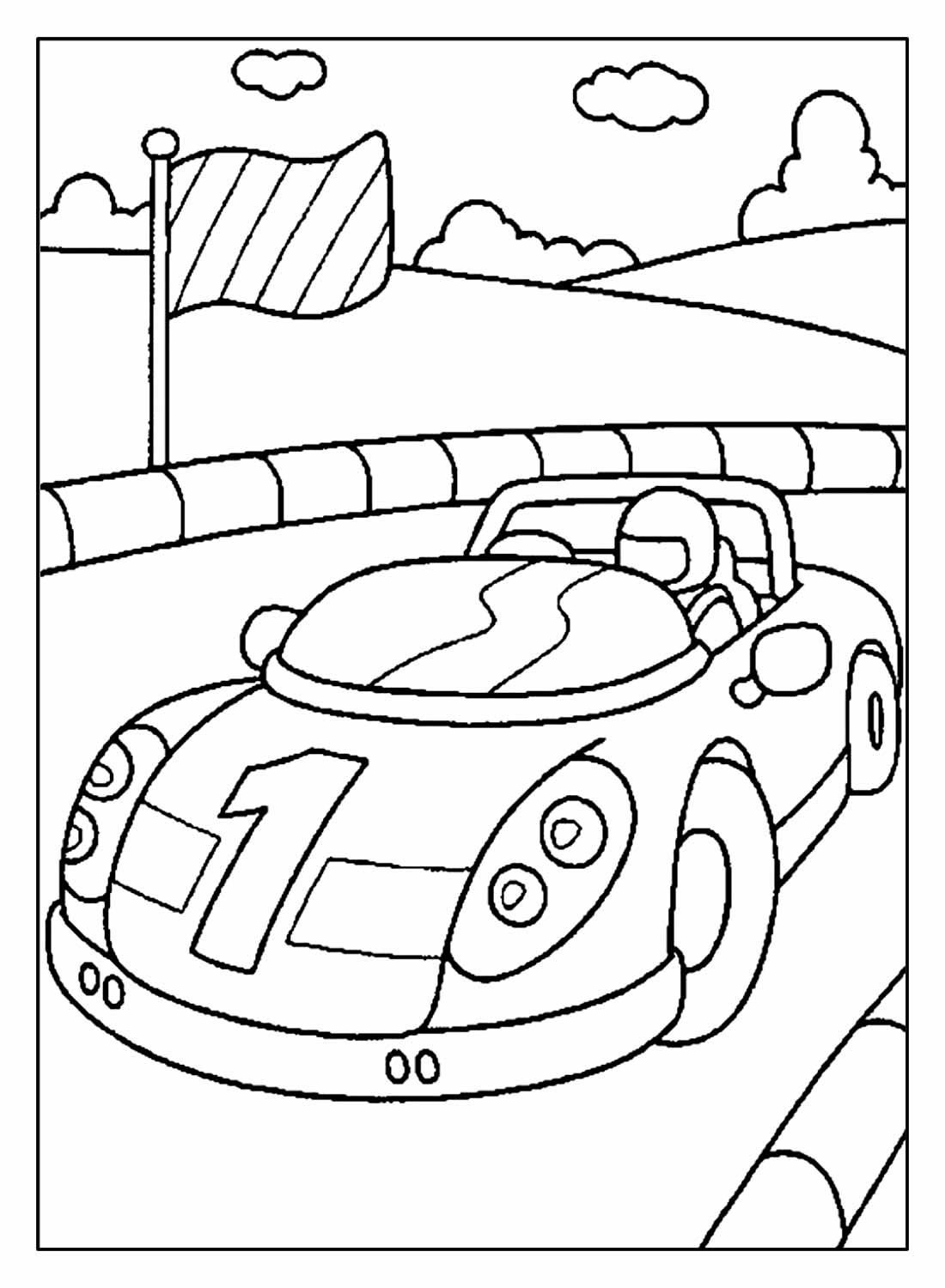 Desenhos de Carros para pintar e colorir